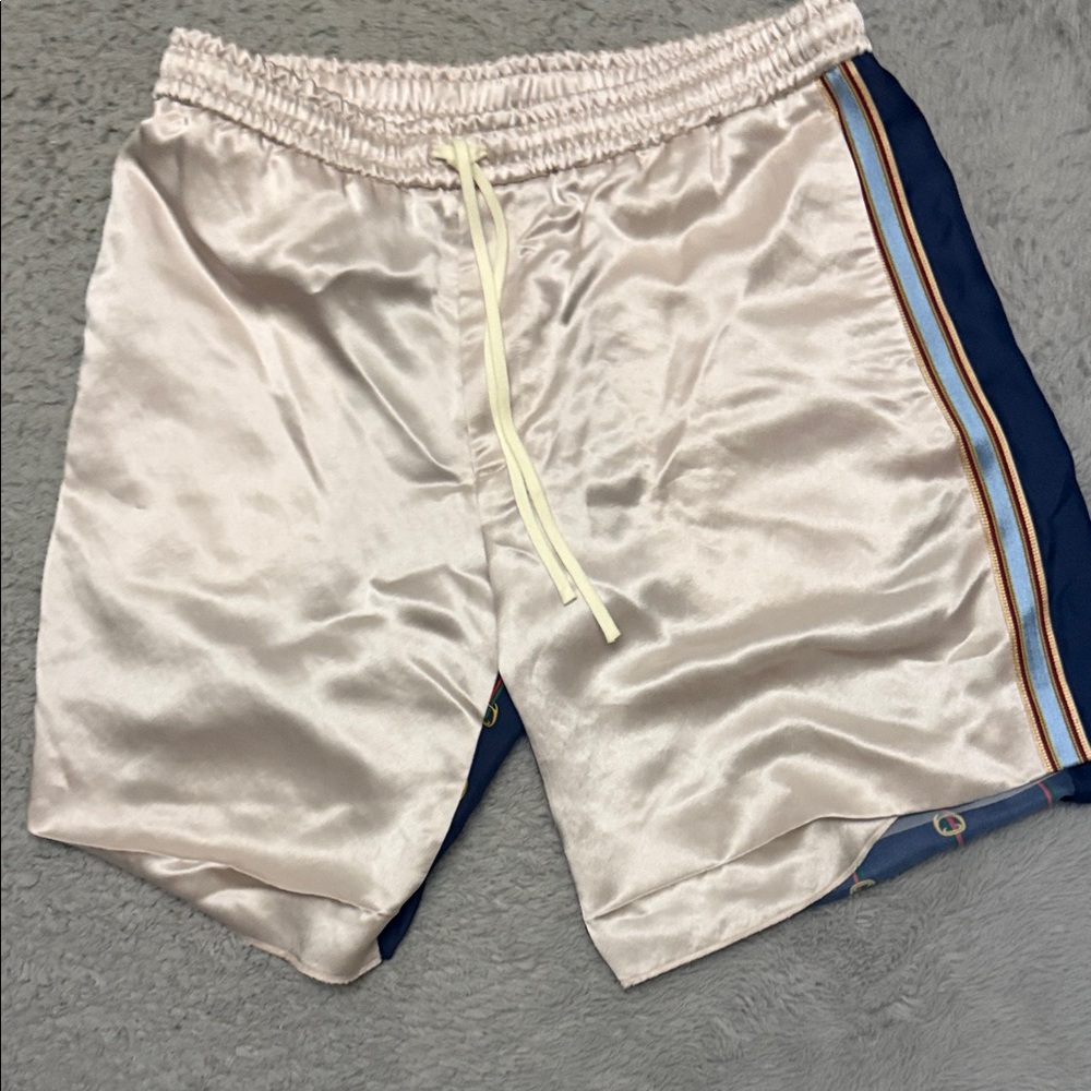 Gucci men’s silk shorts